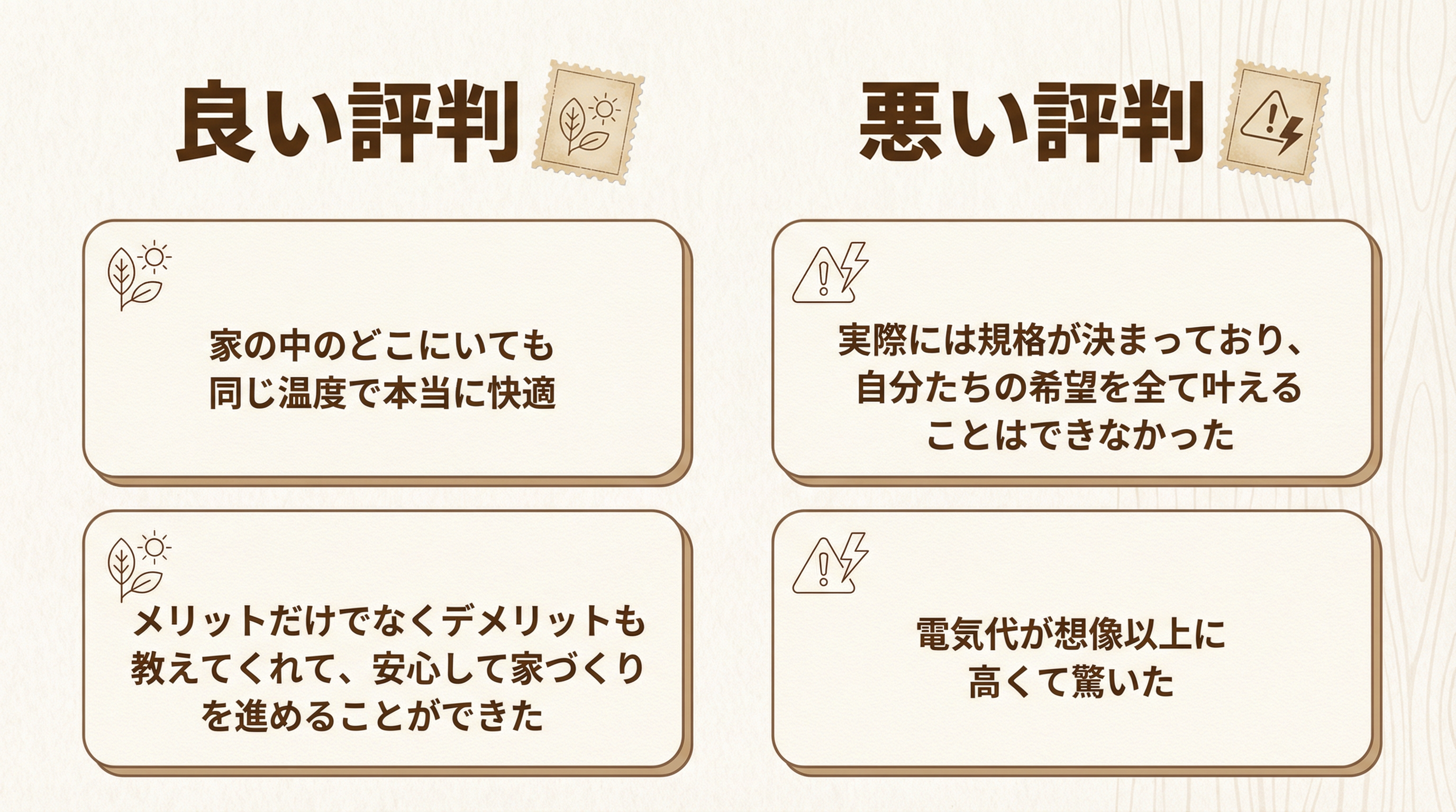 桧家住宅の良い評判と悪い口コミ