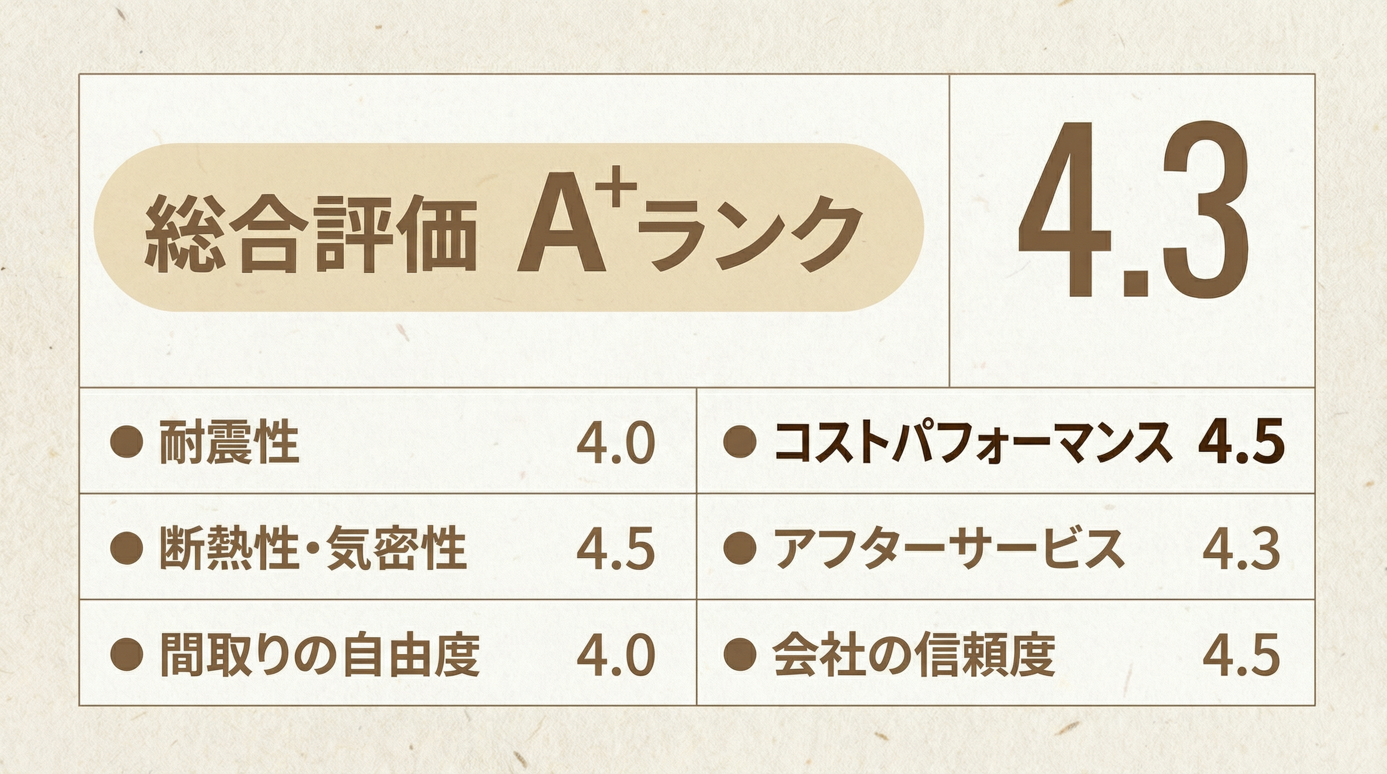 桧家住宅の住宅性能と設計力