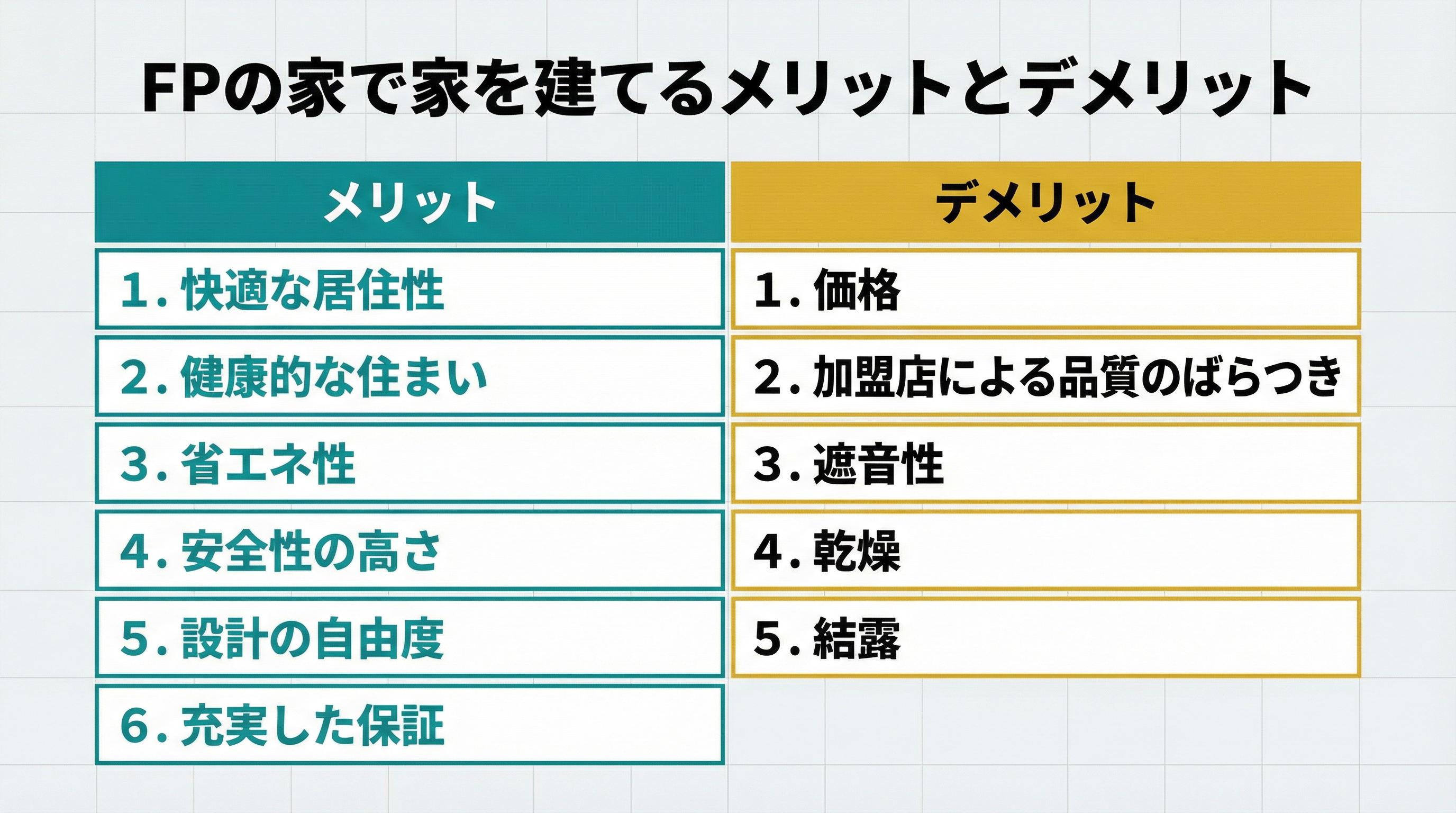 FPの家で家を建てるメリットとデメリット