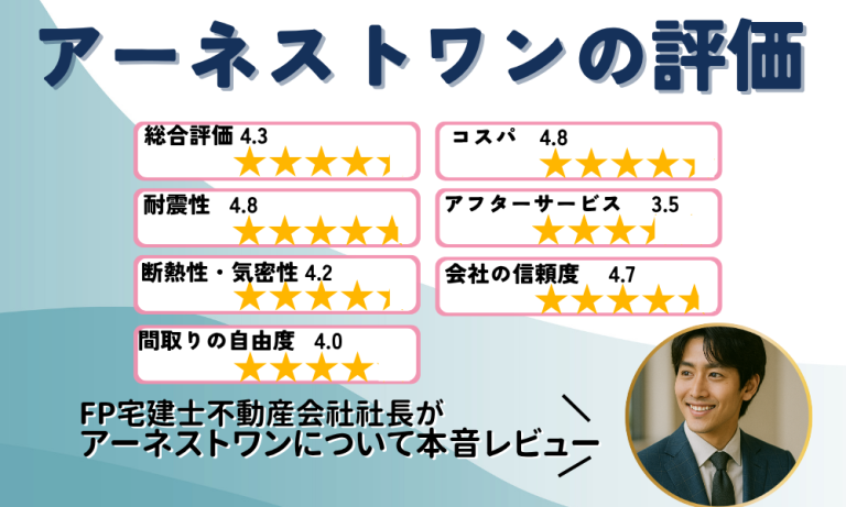 【総合評価85点】アーネストワンは高い?後悔する?一級建築士・宅建士が本音レビュー | 幸せおうち計画-注文住宅