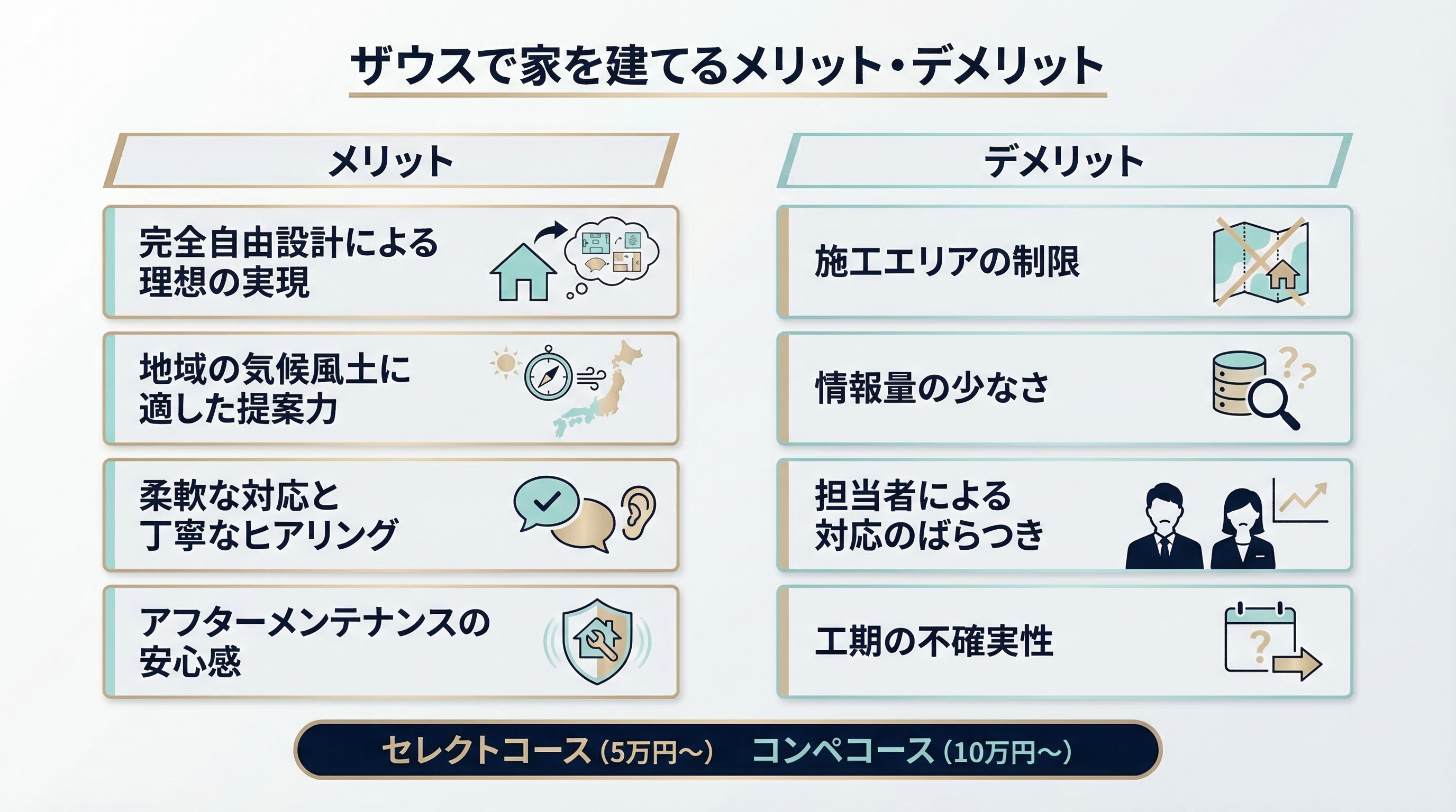 ザウスで家を建てるメリットとデメリット