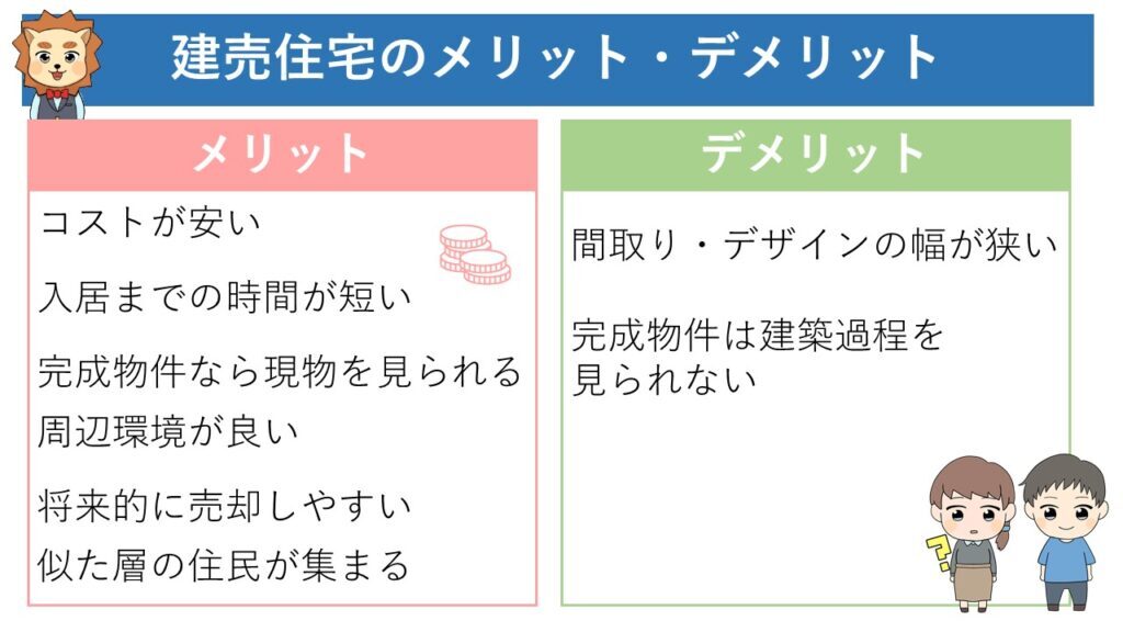 建売住宅のメリット・デメリット