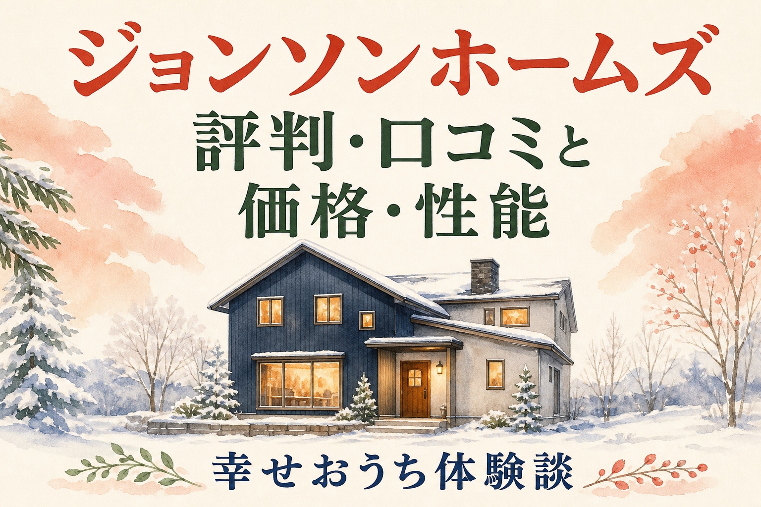 ジョンソンホームズの評判・口コミと価格・性能を扱う記事のアイキャッチ